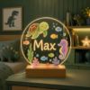 Picture of Personalized Ocean Turtle Animal Night Light For Boy Kids, Custom Name LED Acrylic Lamp, Sea Turtle Seahorse Nursery Decor, Kid Bedroom Gift
