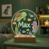 Picture of Personalized Ocean Turtle Animal Night Light For Boy Kids, Custom Name LED Acrylic Lamp, Sea Turtle Seahorse Nursery Decor, Kid Bedroom Gift