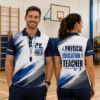 Picture of Custom PE Teacher Polo Shirt, Physical Education Teacher Personalized Gym Teacher Shirt, Coach Gift, School Staff Polo, Back To School