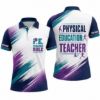 Picture of Custom PE Teacher Polo Shirt, Physical Education Teacher Personalized Gym Teacher Shirt, Coach Gift, School Staff Polo, Back To School
