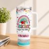 Picture of Teacher Tumbler 20oz, Personalized Teacher Cup, Custom Tumbler Drink Teacher Gift, Good Day To Teach Tiny Humans, Back To School Tumbler