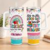 Picture of Teacher Tumbler 20oz, Personalized Teacher Cup, Custom Tumbler Drink Teacher Gift, Good Day To Teach Tiny Humans, Back To School Tumbler