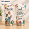 Picture of Custom Photo Teacher Tumbler, Personalized Teacher Cup, Back To School Gift, Teacher Appreciation Tumbler,Thank You Teacher Gift Mug Tumbler