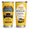 Picture of Personalized Bus Driver Tumbler 20oz, School Bus Driver Gift, Thank You Bus Driver Cup, Custom Name Tumbler, Appreciation Gift Mug Tumbler