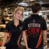 Picture of Personalized Kitchen Crew Chef Polo Shirt, Custom Restaurant Staff Uniform, Personalized Kitchen Team Shirt, Chef Crew Work Polo Team Chef