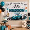 Picture of Personalized Wild One Birthday Backdrop, Safari 1st Birthday Banner, Custom Name Jungle Tapestry, Boho Animal Party Photo Booth Wall Decor