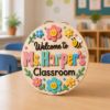 Picture of Personalized Bee Teacher Door Sign, Custom Classroom Welcome Sign, Floral Classroom Decor, Teacher Appreciation Gift, Back to School Hanger