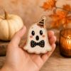 Picture of Vintage Cute Halloween Wooden Table Decor, Owl Witch Shelf Sitter, Halloween Tiered Tray Decor, Fall Wood Sign, Spooky Cute Home Decoration