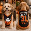 Picture of Personalized Halloween Dog Jersey, Custom Ghost Pumpkin Dog Shirt, Custom Pet Halloween Jersey, Custom Pet Jersey, Halloween Dog Gift