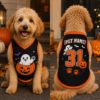 Picture of Personalized Halloween Dog Jersey, Custom Ghost Pumpkin Dog Shirt, Custom Pet Halloween Jersey, Custom Pet Jersey, Halloween Dog Gift