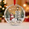 Picture of Personalized Family Christmas Ornament, Custom Family Name Glass Ornament, Holiday Keepsake Family Holiday Gift, Christmas Tree Decor 2026