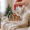Picture of Personalized Gingerbread Family Glass Ornament, Custom Name Christmas Ornament, Family Holiday Keepsake Gift, Christmas Tree Decor 2026