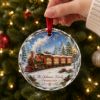 Picture of Personalized Family Train Glass Ornament, Custom Name Christmas Train Ornament, Holiday Family Keepsake Gift, Christmas Decor Ornament 2026