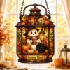 Picture of Personalized Halloween Ghost Suncatcher, Custom Acrylic Glass Window Hanging, Cute Ghost Pumpkin Cat Fall Decor Gift Ornament Hanging