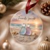 Picture of Personalized Best Friend Glass Ornament, Friends Forever Beach Christmas Keepsake, Custom Names Bestie Gift, Friendship Ornament 2026