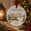 Picture of Personalized New Home Watercolor Glass Ornament, Custom House Ornament, First Christmas New Home Gift, Housewarming Christmas 2026 Keepsake