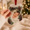 Picture of Personalized Baby’s First Christmas Ornament, Custom Baby Photo Stocking Ornament, Newborn Acrylic Keepsake Gift, Baby Christmas Decor