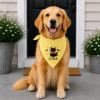 Picture of Personalized Black Cat Halloween Cat Bandana, Embroidered Cat Pet Scarf, Custom Pet Name Bandana, Spooky Fall Puppy Gift for Dog Lovers