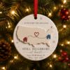 Picture of Long Distance Christmas Ornament, Personalized State to State Ornament, Moving Away Gift, Custom Neighbor Gift, Friendship Ornament 2026