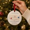 Picture of Long Distance Christmas Ornament, Personalized State to State Ornament, Moving Away Gift, Custom Neighbor Gift, Friendship Ornament 2026