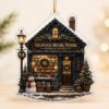 Picture of Personalized Bookstore Christmas Ornament, Custom Book Nook Ornament, Books & Coffee Holiday Ornament, Book Lover Christmas Keepsake
