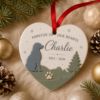 Picture of Personalized Pet Memorial Christmas Ornament, Custom Dog Memorial Ornament, Pet Lover Ornament, In Loving Christmas Memory Keepsake Gift