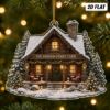 Picture of Personalized Family Cabin Christmas Ornament, Custom Cabin Vacation Ornament, Rustic Cabin Christmas Decor, Lake House Keepsake Gift