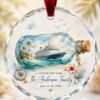 Picture of Personalized Cruise Bottle Ornament, Custom Family Cruise Christmas Ornament, Ship Name Keepsake, Nautical Travel Gift, Ocean Vacation Decor