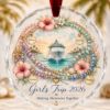 Picture of Personalized Girls Trip Cruise Ornament, Custom Best Friend Christmas Gift, Friendship Bracelet Keepsake, Cruise Vacation Memories Decor