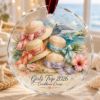 Picture of Personalized Girls Trip Cruise Ornament, Custom Best Friend Christmas Gift, Straw Hat Name Keepsake, Caribbean Cruise Vacation Decor Friends