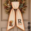 Picture of Personalized Western Fall Sash, Cowboy Boot Floral Embroidered Sash, Custom Ranch Monogram, Cowgirl Autumn Gift, Country Fall Accessory