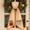 Picture of Personalized Teacher Halloween Sash, Spooky Class Embroidered Sash, Custom Teacher Name Sash, Pumpkin Fall Accessory, Teacher Halloween Gift