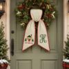 Picture of Personalized New Home Christmas Sash, First Christmas in New Home Embroidered Sash, Custom Monogram Housewarming Gift, New Home 2026