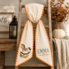 Picture of Personalized Baby Horse Fall Sash, Rocking Horse Name Embroidered Sash, Custom Baby Autumn Accessory, Baby Shower Gift, Keepsake for Girl
