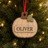 Picture of Personalized Pumpkin Ornament, Custom Halloween Pumpkin Christmas Ornament, Family Fall Decor, Thanksgiving Gift, Kids Christmas Keepsake