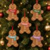 Picture of Personalized Gingerbread Christmas Ornament, Custom Name Wooden Gingerbread Man Ornament, Kids Christmas Gift, Family Tree Decor 2026