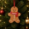 Picture of Personalized Gingerbread Christmas Ornament, Custom Name Wooden Gingerbread Man Ornament, Kids Christmas Gift, Family Tree Decor 2026