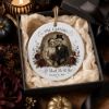 Picture of Personalized Gothic Wedding Ceramic Ornament 2026, Skeleton Bride Groom, Custom Last Name Date, Til Death Do Us Part Halloween Keepsake Gift