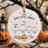 Picture of Personalized Boo-tiful Family Ceramic Ornament 2026, Custom Family Names, Cute Ghost Halloween Ornament, Spooky Family Keepsake Gift Decor