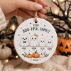 Picture of Personalized Boo-tiful Family Ceramic Ornament 2026, Custom Family Names, Cute Ghost Halloween Ornament, Spooky Family Keepsake Gift Decor