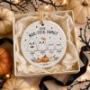 Picture of Personalized Boo-tiful Family Ceramic Ornament 2026, Custom Family Names, Cute Ghost Halloween Ornament, Spooky Family Keepsake Gift Decor