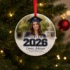 Picture of Personalized Graduation Photo Ornament 2026, Custom Senior Picture Ornament, High School Graduate Gift, Class of 2026 Christmas Keepsake