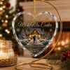 Picture of Personalized First Christmas Married Glass Ornament 2026, Custom Couple Names, Winter Wedding Keepsake, Newlywed Christmas Gift, Tree Decor