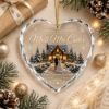 Picture of Personalized First Christmas Married Glass Ornament 2026, Custom Couple Names, Winter Wedding Keepsake, Newlywed Christmas Gift, Tree Decor