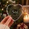 Picture of Personalized First Christmas Glass Ornament, Couple Initials Names Keepsake (2026)