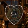 Picture of Personalized First Christmas Glass Ornament, Couple Initials Names Keepsake (2026)