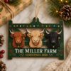 Picture of Personalized Highland Cow Christmas Ornament, Custom Farm Name Ornament, Cattle Lover Gift, Ranch Family Keepsake, Farmhouse Christmas 2026