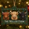 Picture of Personalized Highland Cow Christmas Ornament, Custom Farm Name Ornament, Cattle Lover Gift, Ranch Family Keepsake, Farmhouse Christmas 2026