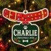 Picture of Personalized Dog Collar Ornament, Custom Pet Name Christmas Ornament, Dog Lover Gift, Dog Mom Dad Gift, 2026 Pet Keepsake, Xmas Tree Decor
