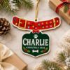 Picture of Personalized Dog Collar Ornament, Custom Pet Name Christmas Ornament, Dog Lover Gift, Dog Mom Dad Gift, 2026 Pet Keepsake, Xmas Tree Decor
